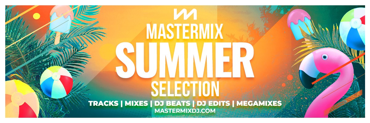 Mastermix summer albums advert dj music with summer elements