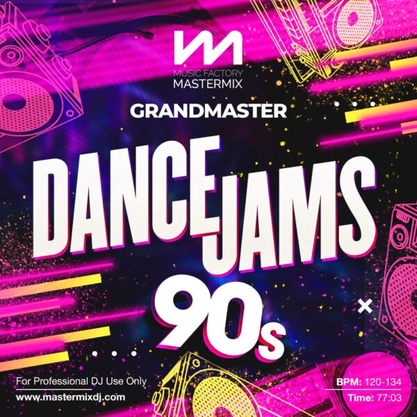 mastermix grandmaster dance jams 90s front cover