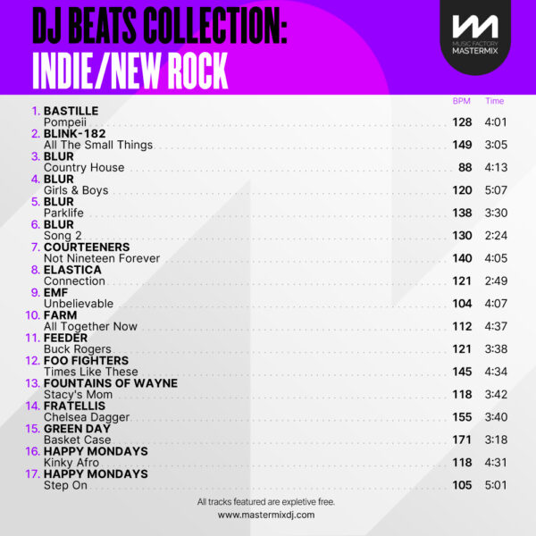 DJ Beats Collection: Indie & New Rock - Image 2