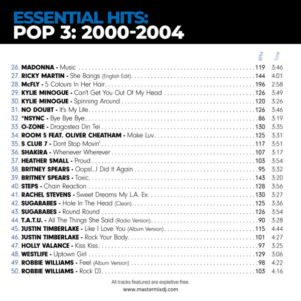 Essential Hits Pop 3 - 2000 - 2004 - Image 3