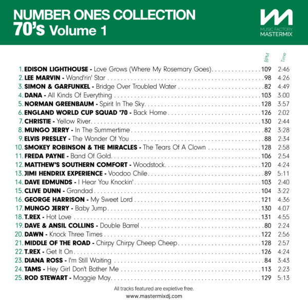 Number Ones Collection 70s Volume 1 - Image 2