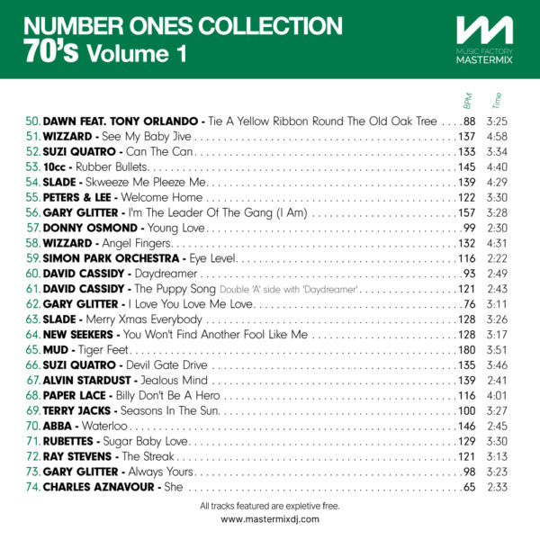 Number Ones Collection 70s Volume 1 - Image 4