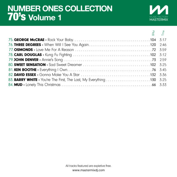 Number Ones Collection 70s Volume 1 - Image 5