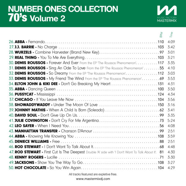 Number Ones Collection 70s Volume 2 - Image 3
