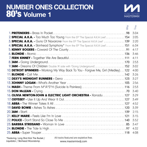 Number Ones Collection 80s Volume 1 - Image 2