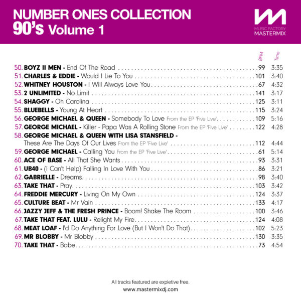 Number Ones Collection 90s Volume 1 - Image 4