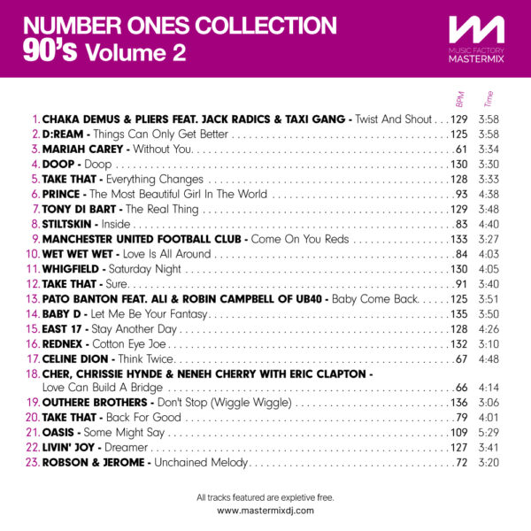 Number Ones Collection 90s Volume 2 - Image 2
