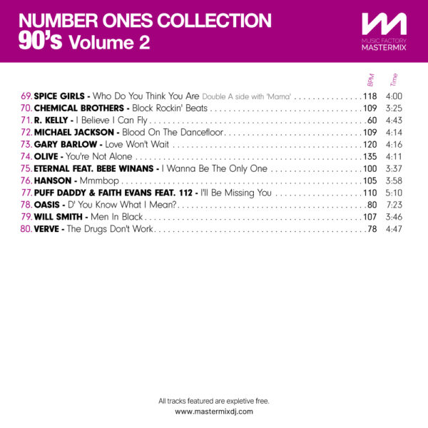 Number Ones Collection 90s Volume 2 - Image 5