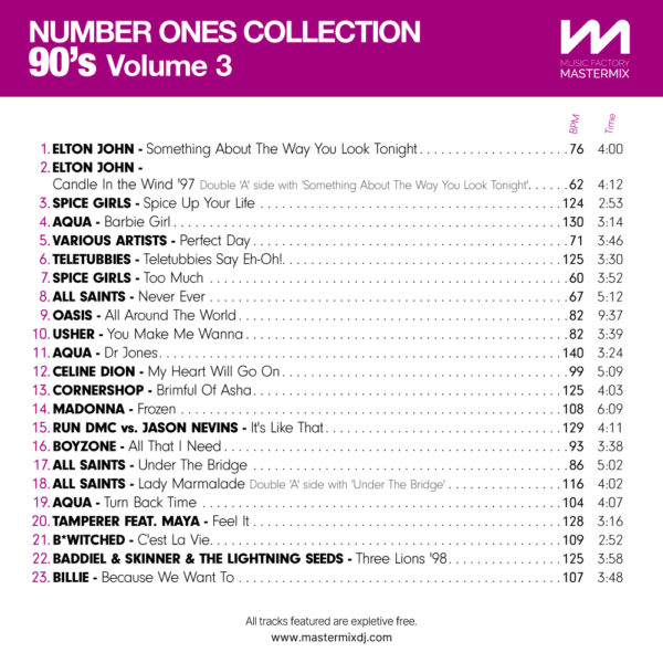 Number Ones Collection 90s Volume 3 - Image 2