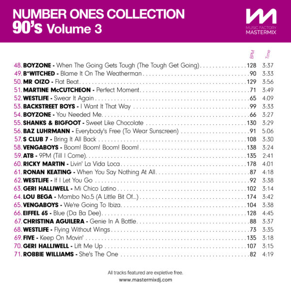 Number Ones Collection 90s Volume 3 - Image 4