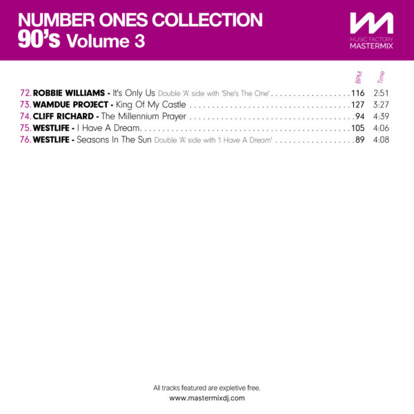 Number Ones Collection 90s Volume 3 - Image 5