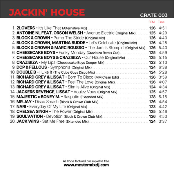 Crate 003 - Jackin' House - Image 2