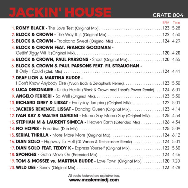 Crate 004 - Jackin' House - Image 2