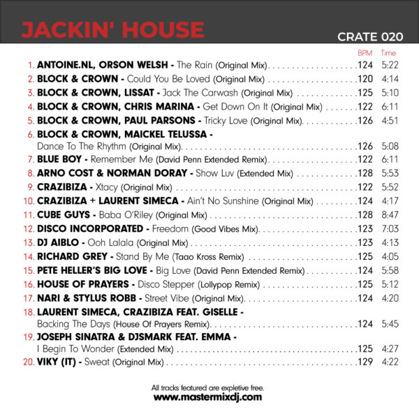 Crate 020: Jackin' House - Image 2