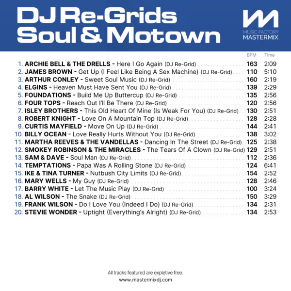 DJ Re-Grids - Soul & Motown Collection 1 - Image 2