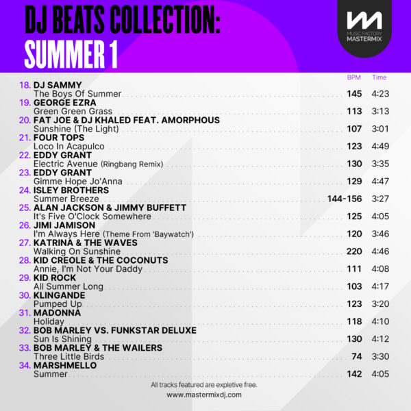 DJ Beats Collection: Summer 1 - Image 3