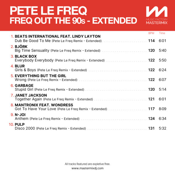 Pete Le Freq - Freq Out The 90s - Extended - Image 2
