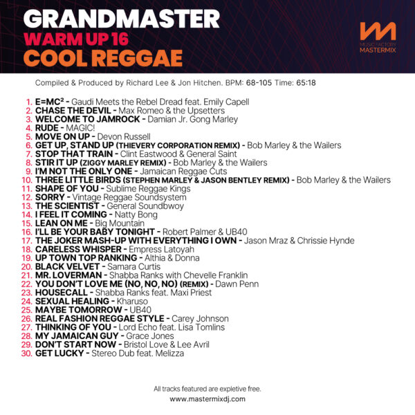Grandmaster Warm Up 16 - Cool Reggae - Image 2