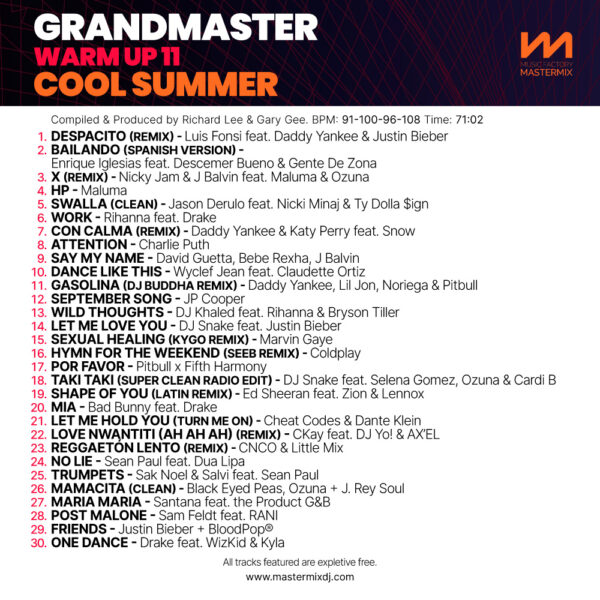 Grandmaster Warm Up 11: Cool Summer - Image 2